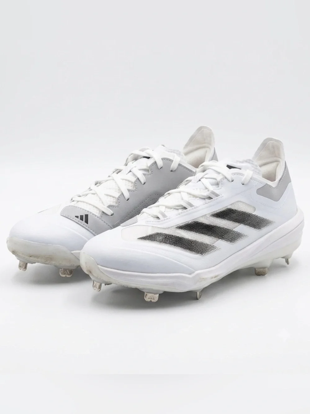 Adidas Adizero Impact TPU Baseball Cleats White Gray IF3355 Men's Size 6.5